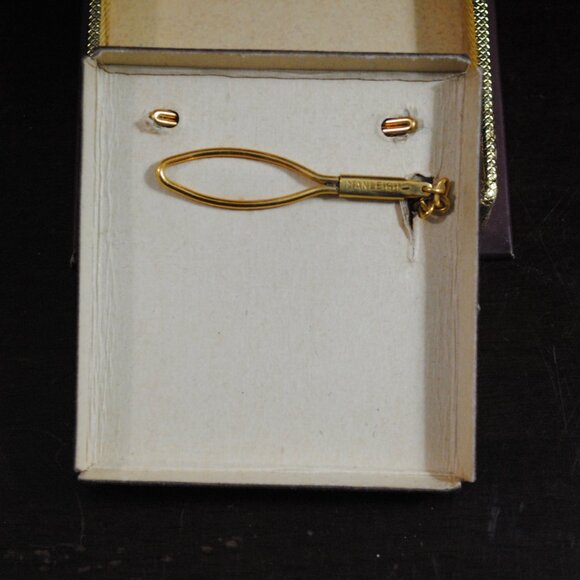 Vintage Manleigh Tie Clip & Collar Bar Clip Set with Original Box - Picture 12 of 15